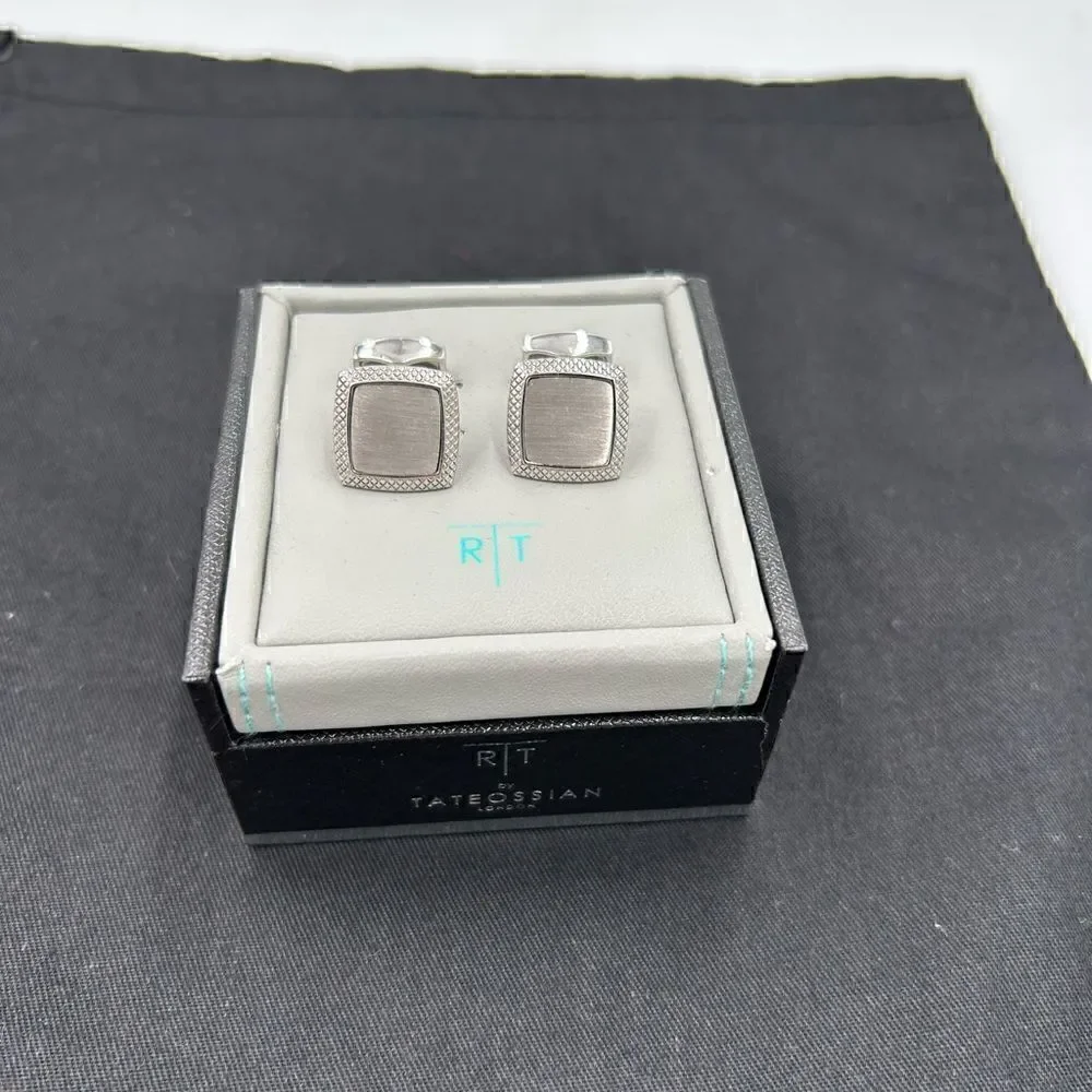 Men’s  Tateossian titanium cufflinks